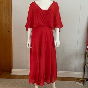 Vintage Albert Nipon 1970s midi gown